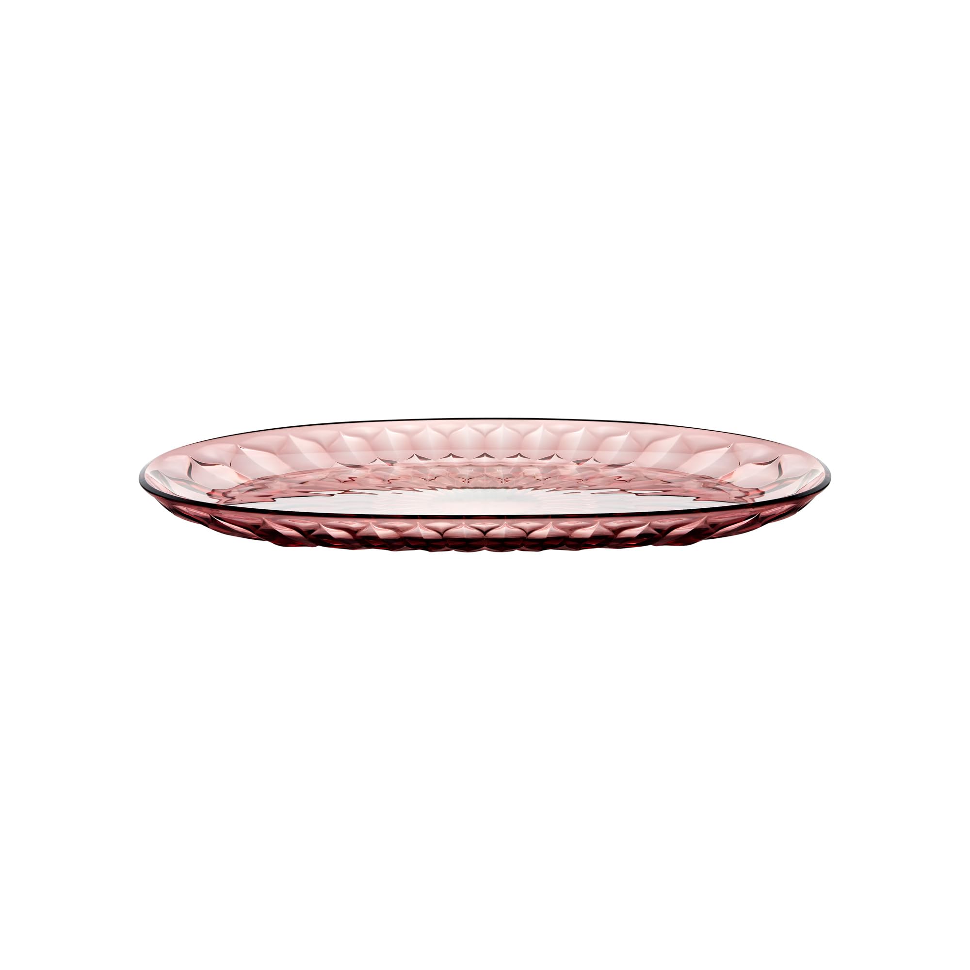 Plateau ovale Guzzini grand format mauve en bio-plastique premium