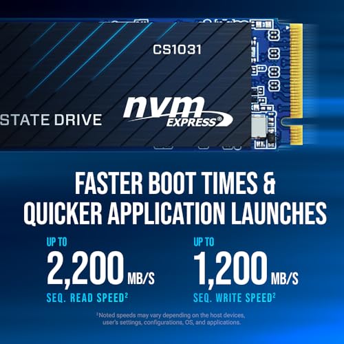 Image of PNY CS1031 500GB PCIe Gen3 x4 NVMe M.2 2280 Internal SSD