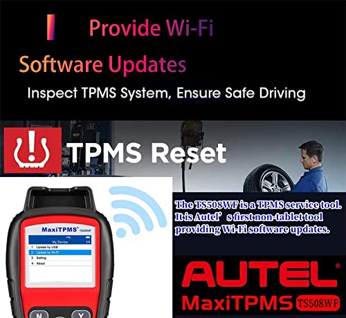image for Autel TS508WF Tire Sensor Programmer Autel TPMS Tool Free Update TPMS 