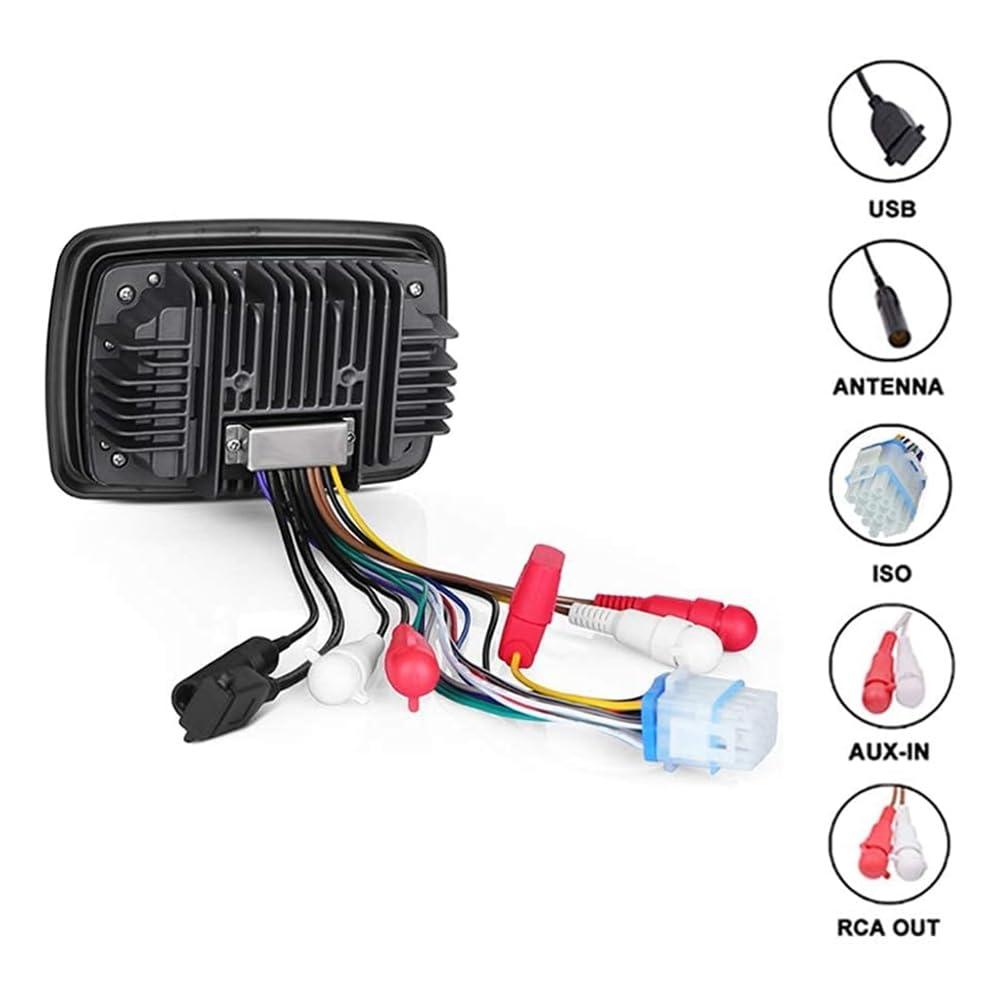 Breeshy Radio Estéreo Marina para, Resistente Al Agua, con Bluetooth, FM, Am, Reproductor de Audio Digital para, Cuatriciclos, UTV, Carritos y Motocicletas