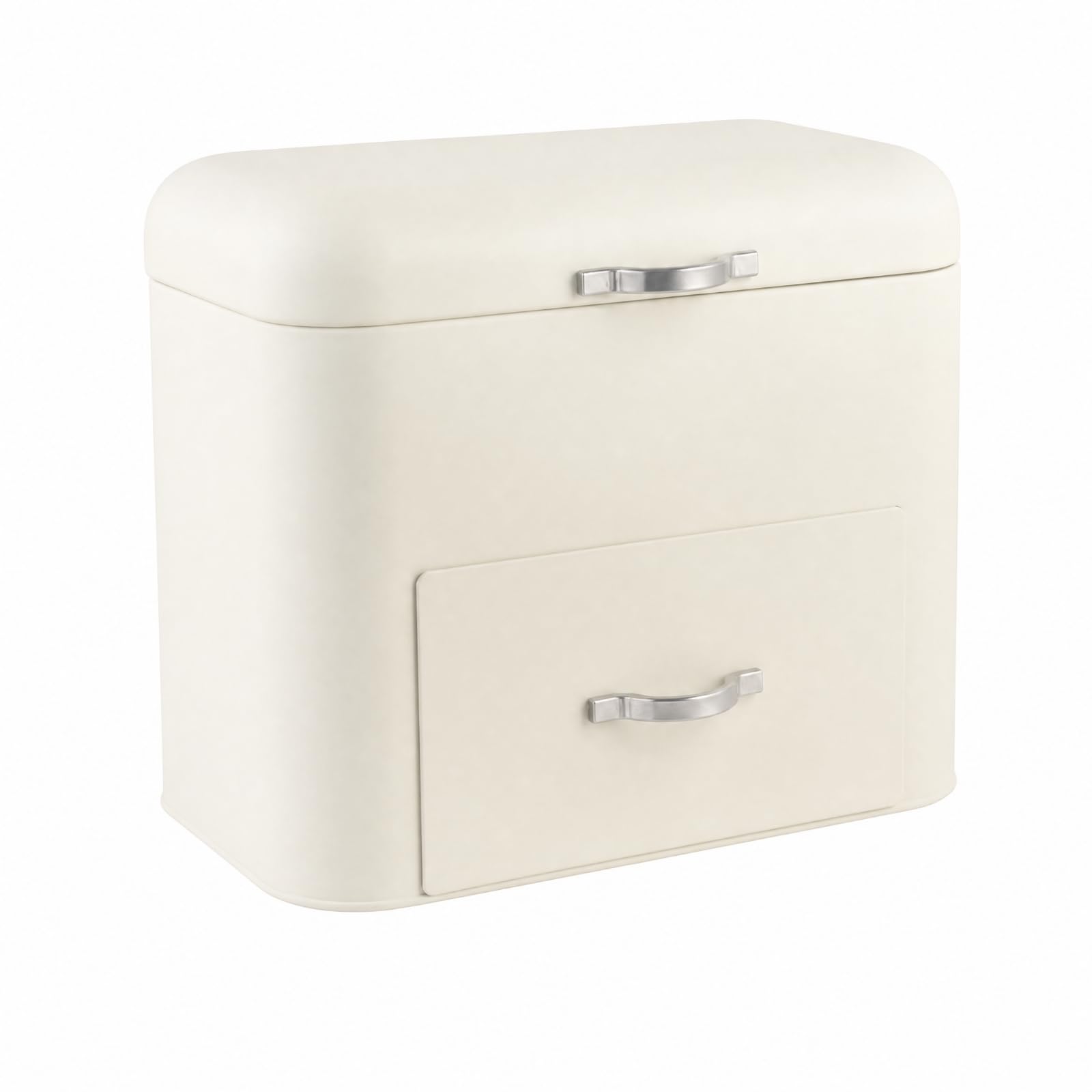 predolo Caja Hierro Dos Niveles Rectangular Organizador con Compartimento y Cajón Multifuncional para Armario, Dormitorio, Oficina,