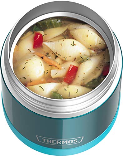 Thermos Funtainer 10 Ounce Stainless Steel Vacuum Insulated Kids Food Jar, Teal #TOP4