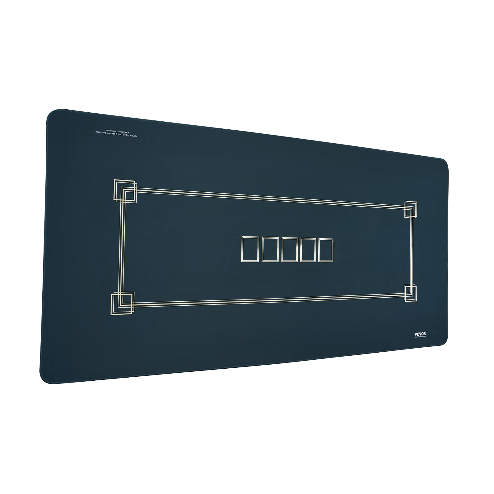 VEVOR Tapis de Poker Pliable 180x90 cm, Tapis de Jeu de Cartes pour 6 à 8 Joueurs avec Sac de Transport, Nappe de Table de Poker pour Jeux de Poker Étanche, Salle de Poker, Rectangulaire, Vert