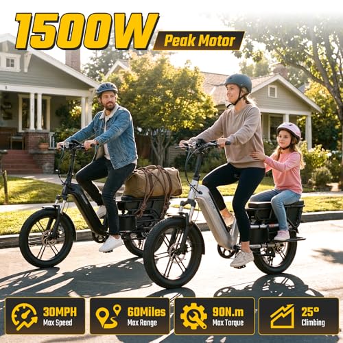 SISIGAD Sizzlebk Family Electric Bike Aluminum Frame, Peak