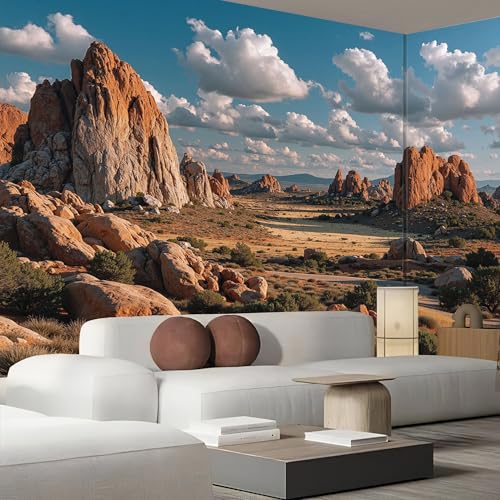 Tapisserie panoramique 450x315cm pour masquer les défauts du mur - 3