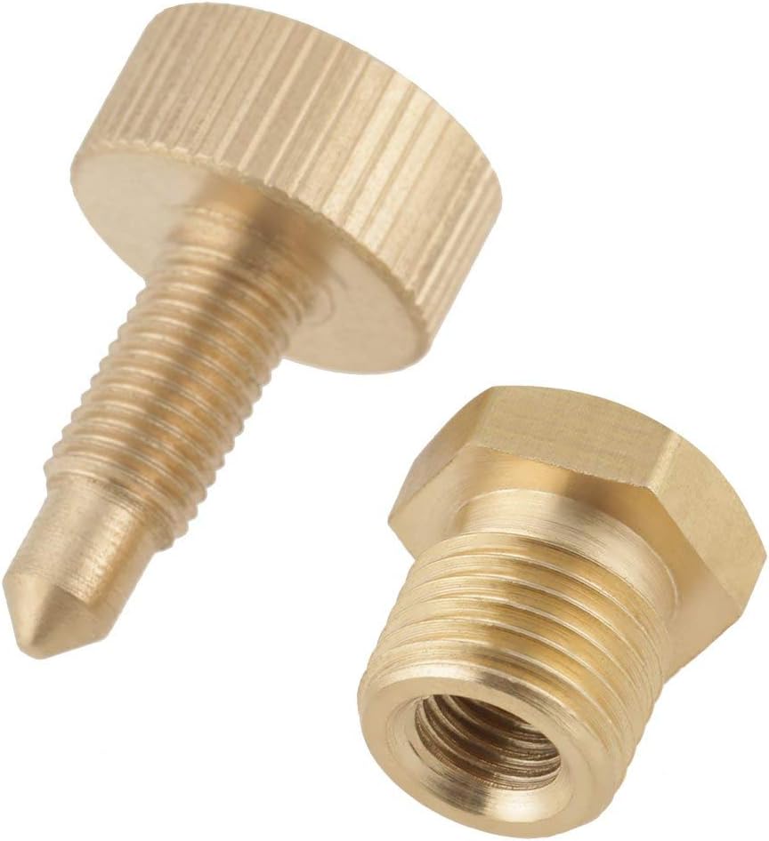 Disassembled Walfront Brass Air Bleeder Valve Screw components