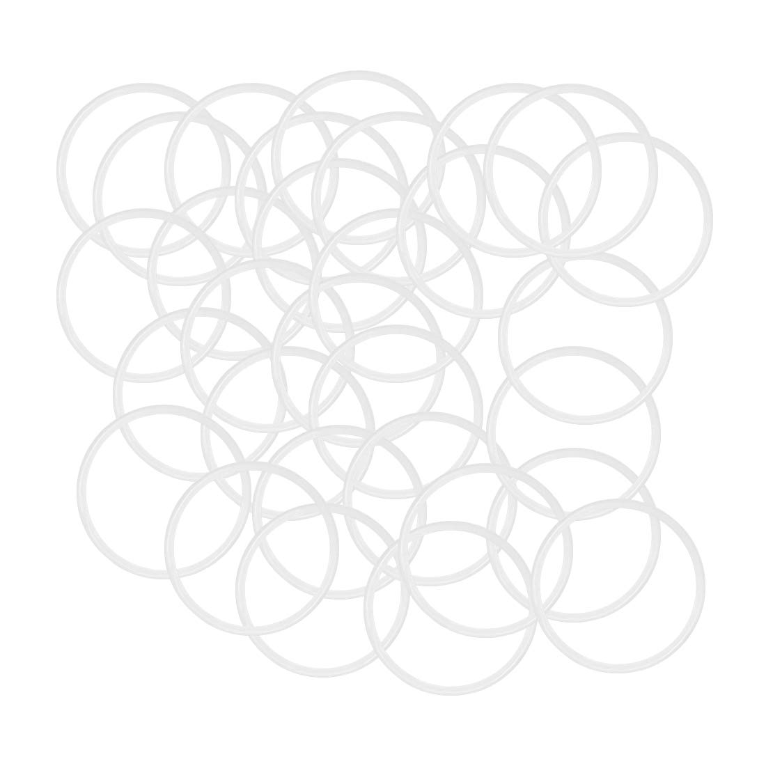 Uxcell Silicone O-Rings, 5 OD 2 ID 1.5 Width VQ Seal Gasket For