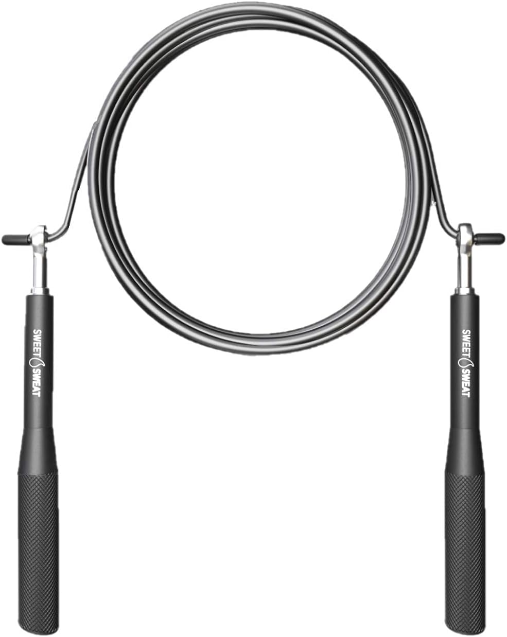Sweet Sweat Performance Jump Rope ~ 10ft Adjustable Length Rope for Fitness and Speed Training ~ Includes Mesh Cary Bag & Bonus Rope