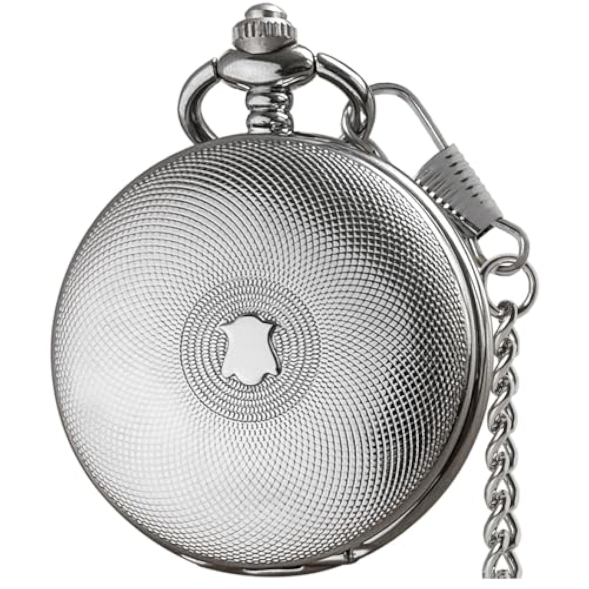 Vintage Hand Wind Up Pocket Watch with Chain