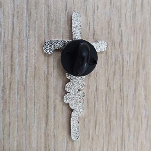 Lonefox Faith Cross Hard Enamel Pin Badge Brooch #TOP4