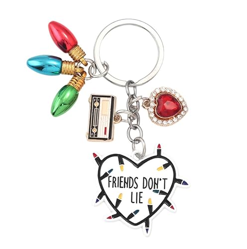 Jendfert Stranger Things Keychain key chain Friendship Gifts Keychain Friends