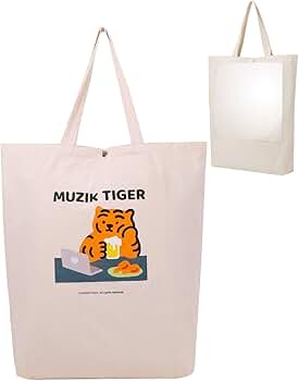 Amazon | [K&R mercado] MUZIK TIGER うちわが入るトートバッグ 公式