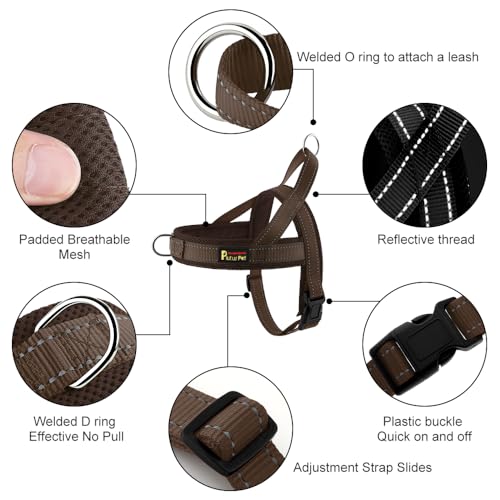 Image of Plutus Pet No Pull Dog Harness for Large Dogs, Breathable Mesh Padded