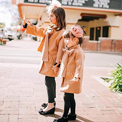 One opening Little Baby Girl Dress Coat Bowknot Winter Warm Coat Kids Jacket Outwear Coat Autumn Winter Wool Overcoat3