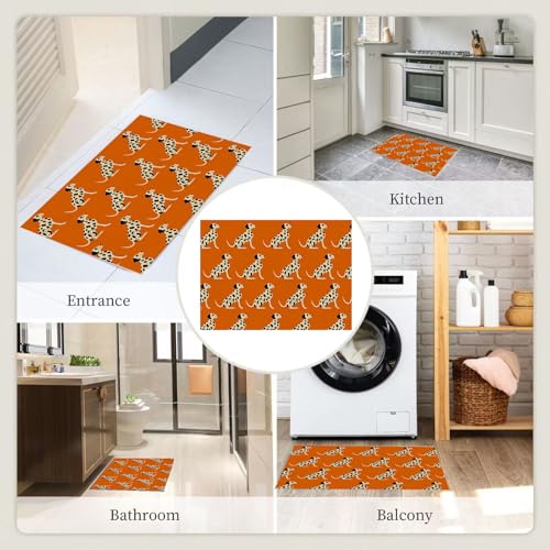 Tapis de sol dalmatien 160x230 cm lavable et imprimé pour salon moderne - 8
