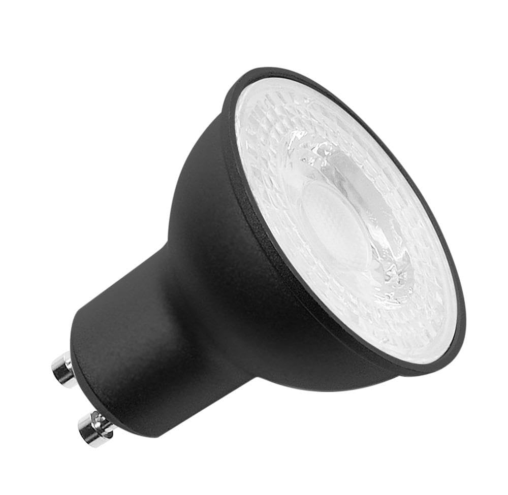 Slv Black Led Lamp Led Bulb Qpar51 / Bulb, Lamp, Led / Gu10 3000K 6W 470Lm Dimmable 38 Degrees