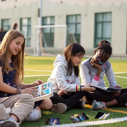 FWEEK 120 Stück Fotohüllen A4, Transparent Postkartenhüllen Fotohüllen DIN A4, Postkartenhüllen Transparent 4 Fach für Familien, Hochzeits, 10,5 x 15,2cm