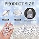 TOAOB 25 Stück Deko Diamanten Groß 30mm Acryl Kristalle Transparent Diamantkristalle Dekosteine Diamanten Streudeko Hochzeit Dekoration
