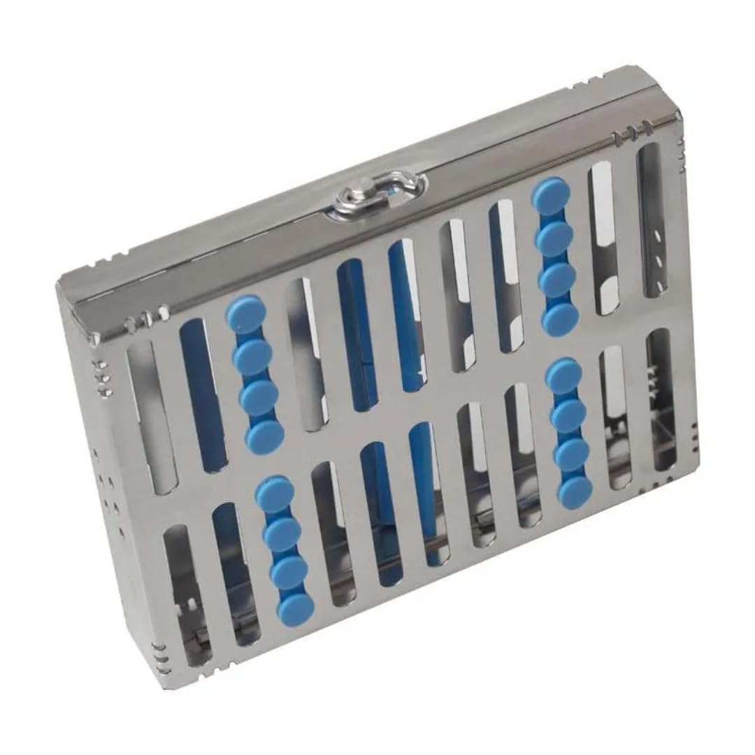 Piece Stainless Steel Oral Sterilization Dental Tool Box Piece Metal Management Tool Box Manual Source(A)