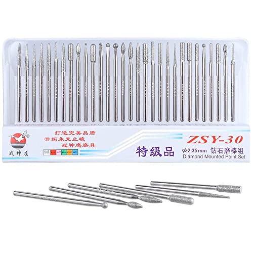 Set de 30 fresas de diamante Wolfride 2.35 mm miniatura 6