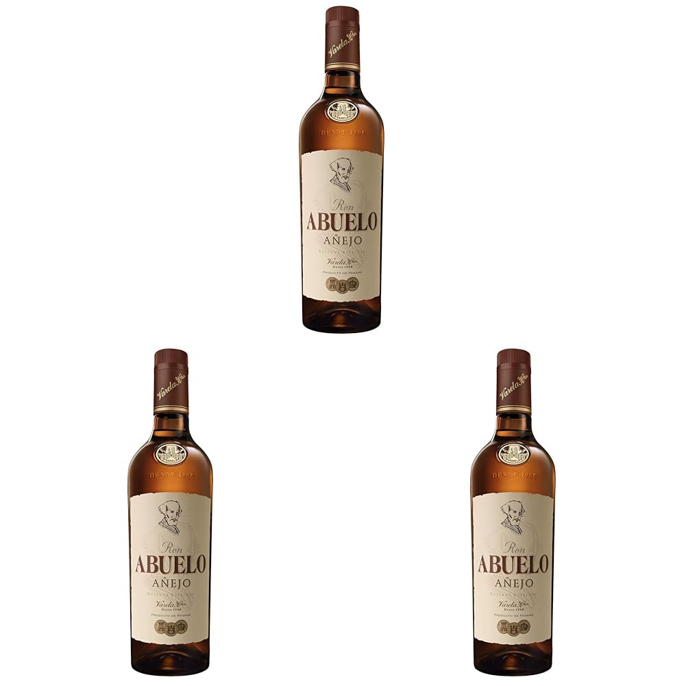 Ron Abuelo Añejo Panama Rum (1 x 0,7 l) (Packung mit 3)