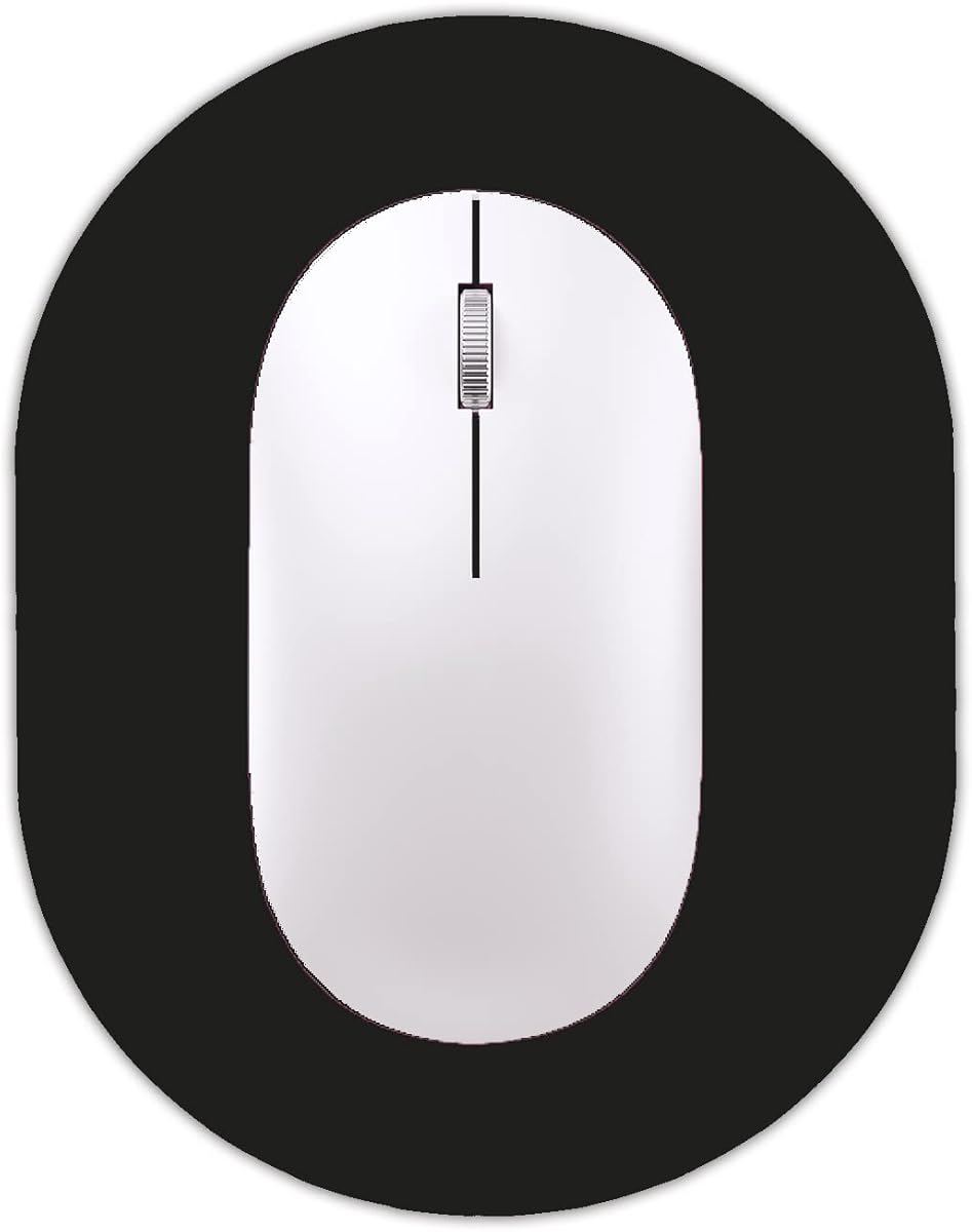 GZXHS Small Mouse pad, Portable, Waterproof Non-Slip Rubber Bottom, Suitable for Wireless Mouse, Laptop Keyboard Tray for Both Men and Women, Office Travel Black 5.5x7.5in : Office Products