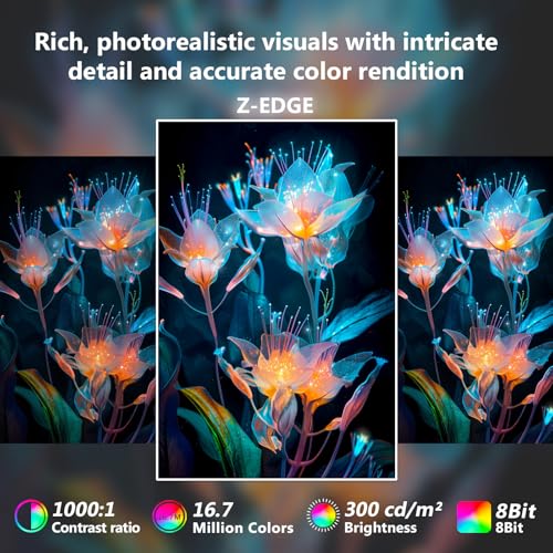 Image of 4K Monitor, Z-Edge 28 inch IPS Monitor, UHD 3840x2160 IPS Computer Monitor, 300 cd /m, 144Hz Refresh Rate, 1ms MPRT Response Time, U28I4K Ultra-Thin Bezel