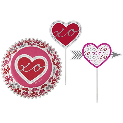 Wilton Valentine Baking Cups And Picks Set #TOP2