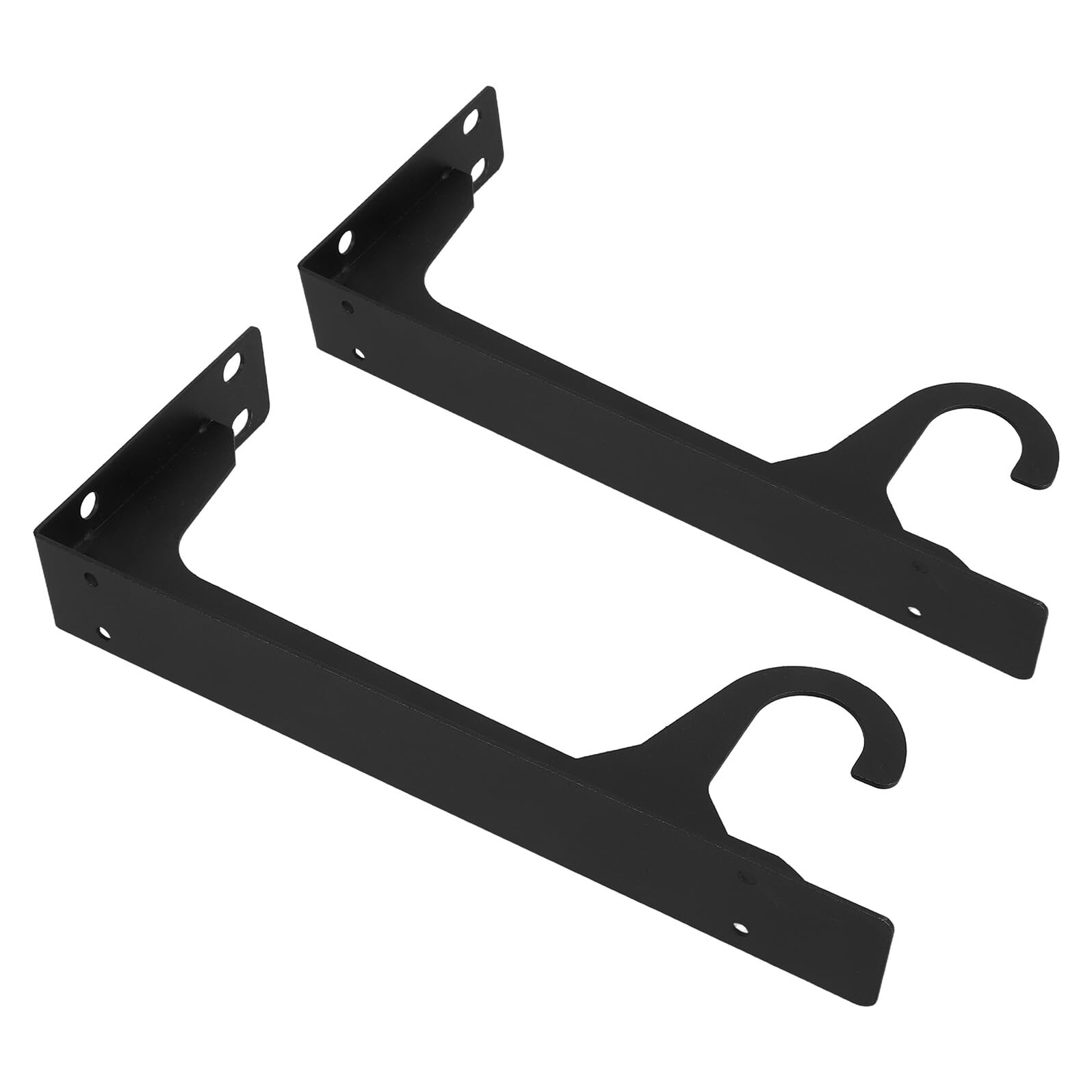 Support de tringle pour buanderie et placard | Équerres murales 30 cm pour suspendre les vêtements