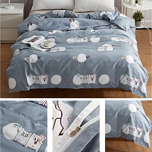 Couverture de couette en coton et microfibre imprimé 110x150cm avec fermeture cachée - 4