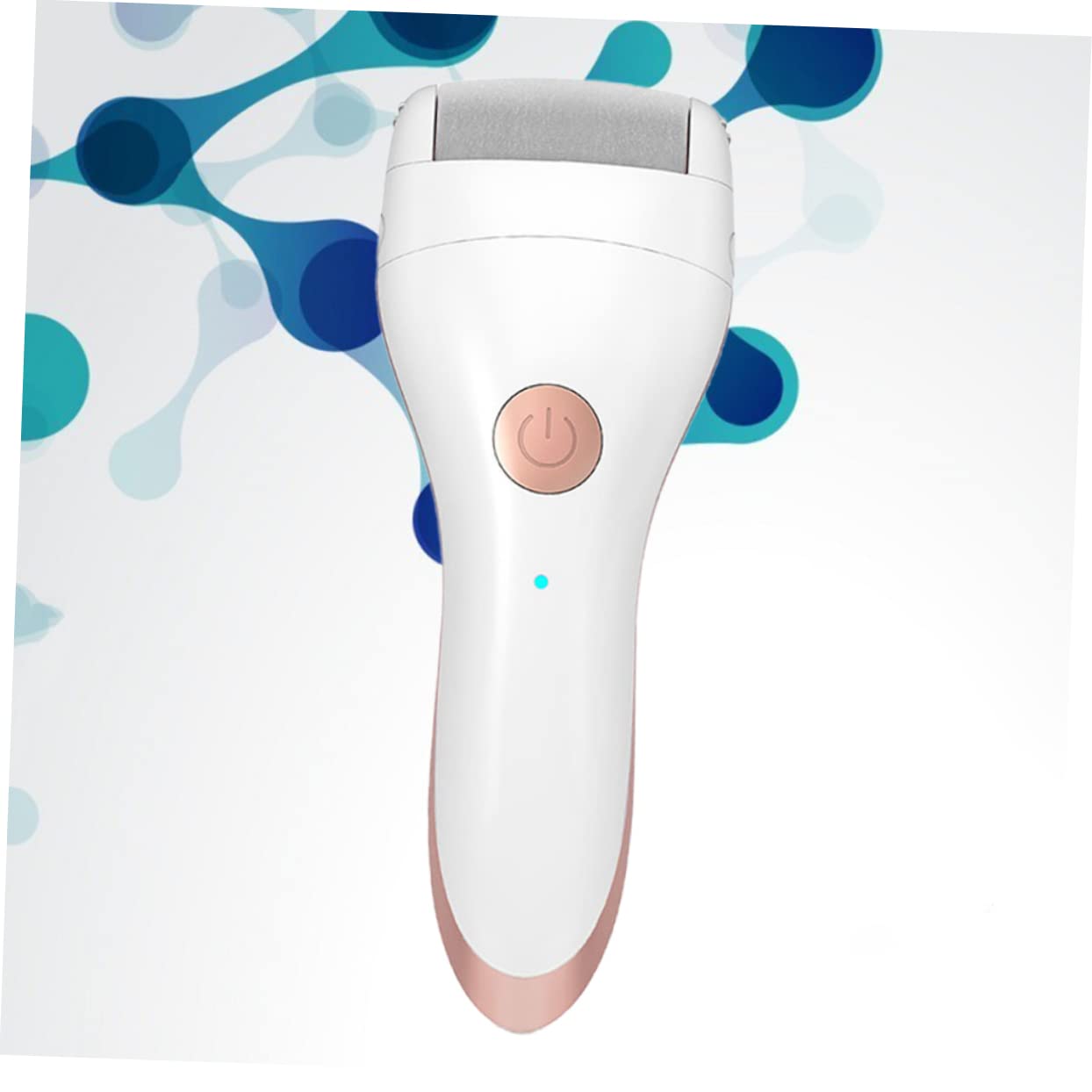 Healvian Elektrischer Fußschaber für Abgestorbene Haut 2-in-1 Hornhautentferner mit Kunststoff und Metallmaterial Tragbar für Fußsohlen und Ferschenpflege zu Hause