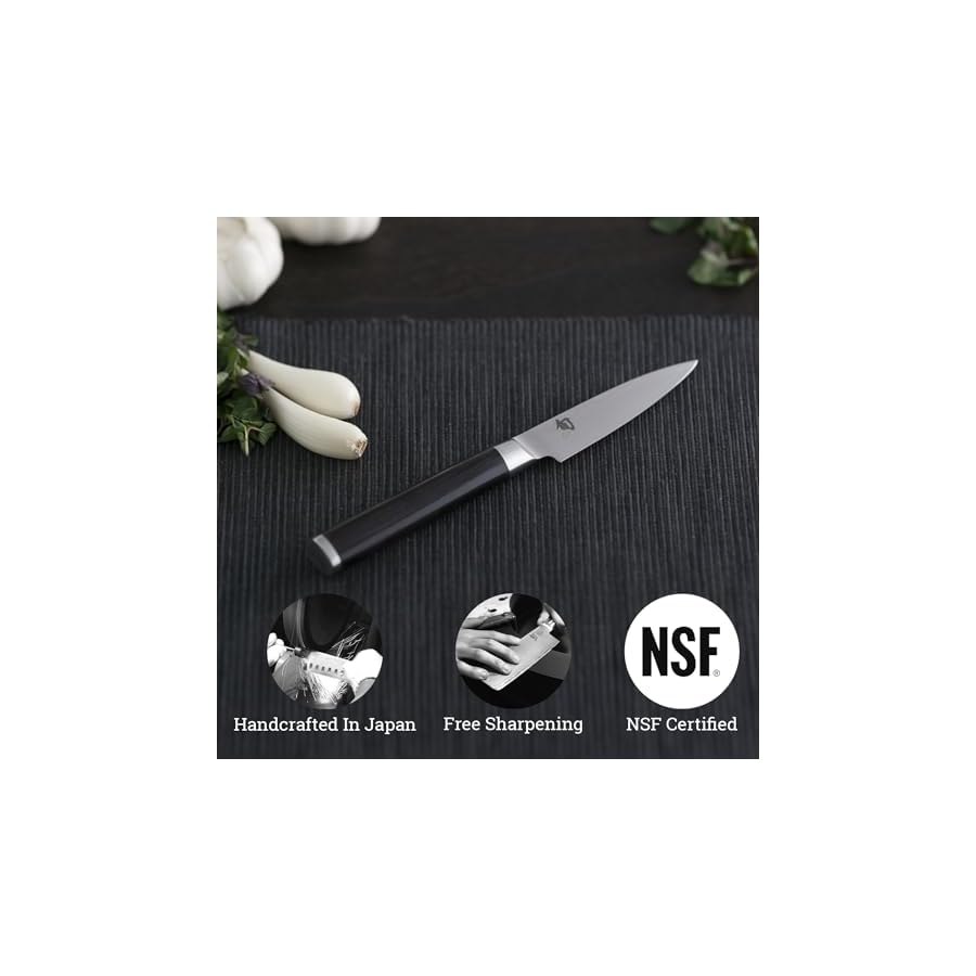 Shun-Classic-35-Paring-Knife-Handcrafted-Japanese-Vegetable-Fruit-Knife-VG-MAX-Core-with-Damascus-Stainless-Steel-Cladding-Pakkawood-Handle-Small-Kitchen-Knife-for-Peeling-Coring-Cutting Shun Classic 3.5" Paring Knife, Handcrafted Japanese Vegetable & Fruit Knife, VG-MAX Core with Damascus Stainless Steel Cladding, Pakkawood Handle, Small Kitchen Knife for Peeling, Coring & Cutting