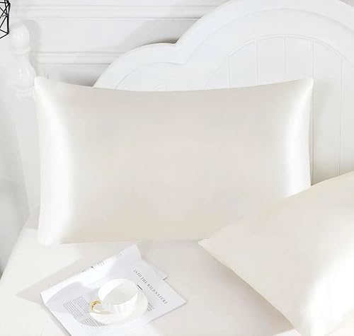 Vista 14 de SkinBiome Juego de 2 fundas de almohada de satén Fundas de almohada de seda para cabello y piel Fundas de almohada refrescantes con cierre