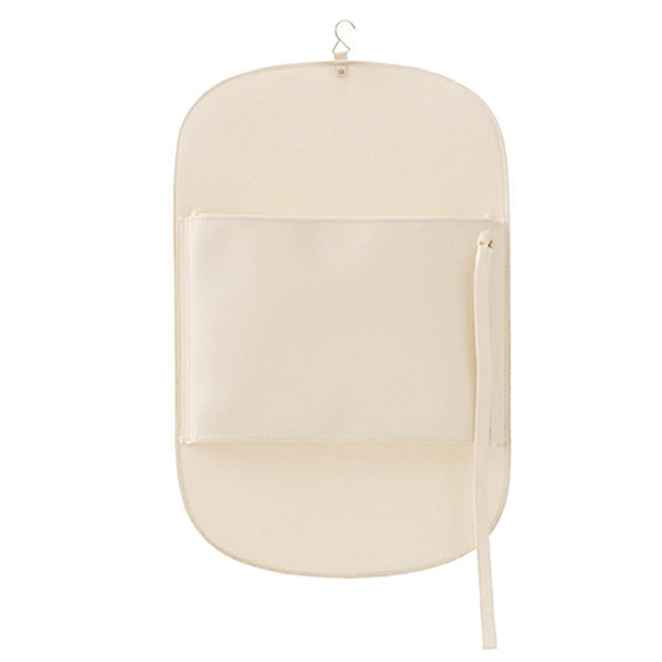 Space Saving Garment Bag, 36x22in Compression Hanging Closet Storage Organizer Save 50% Space Garment Bag for Home Hotel, Beige ;1