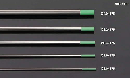 Miniatura 18 de YESWELDER - Electrodo de tungsteno para soldadura TIG, ceriado al 2%, de 1/16 x 7 pulgadas (gris, WC20/EWCe-2), paquete de 10