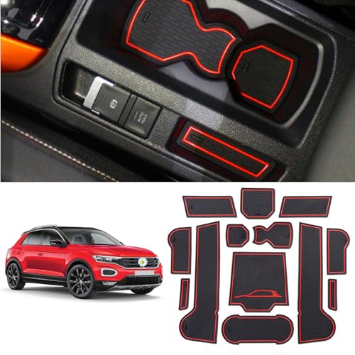 Tapis en caoutchouc pour console T-ROC pour vos voyages en famille