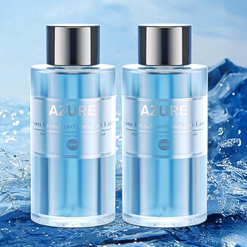 Image of Amor Lyris 2 Packs Essential Oil Refill for Smart Car Air Freshener, 3.5OZ Car Diffuser Refill, Aromatherapy Perfume Refill Can be Used for 4-8 Months, Made with Natural Plant Extracts, AZURE