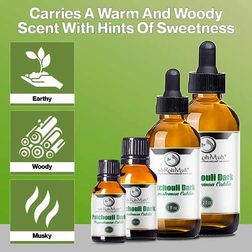 Aceite esencial Premium Patchouli orgánico 4 oz miniatura 4