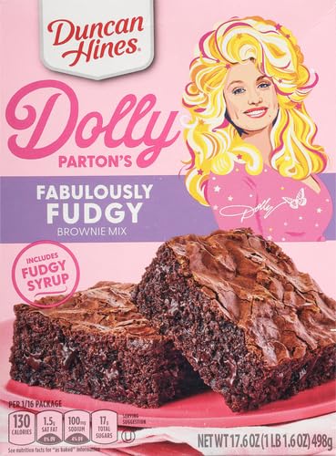 Duncan Hines Dolly Parton's Fabulously Fudgy Brownie Mix, 17.6 oz. (Pack of 2) - Thumbnail 4