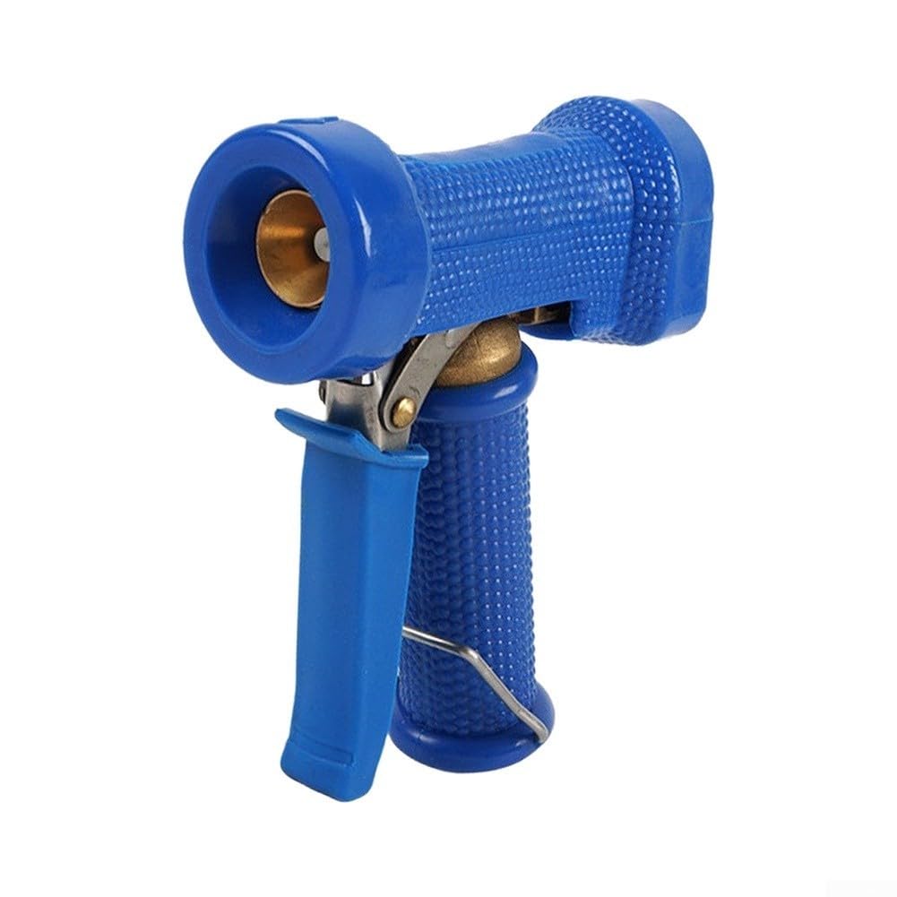 Boquilla de latón para riego de césped, cabezal de pulverización ajustable de 180 mm, color azul (rosca externa)