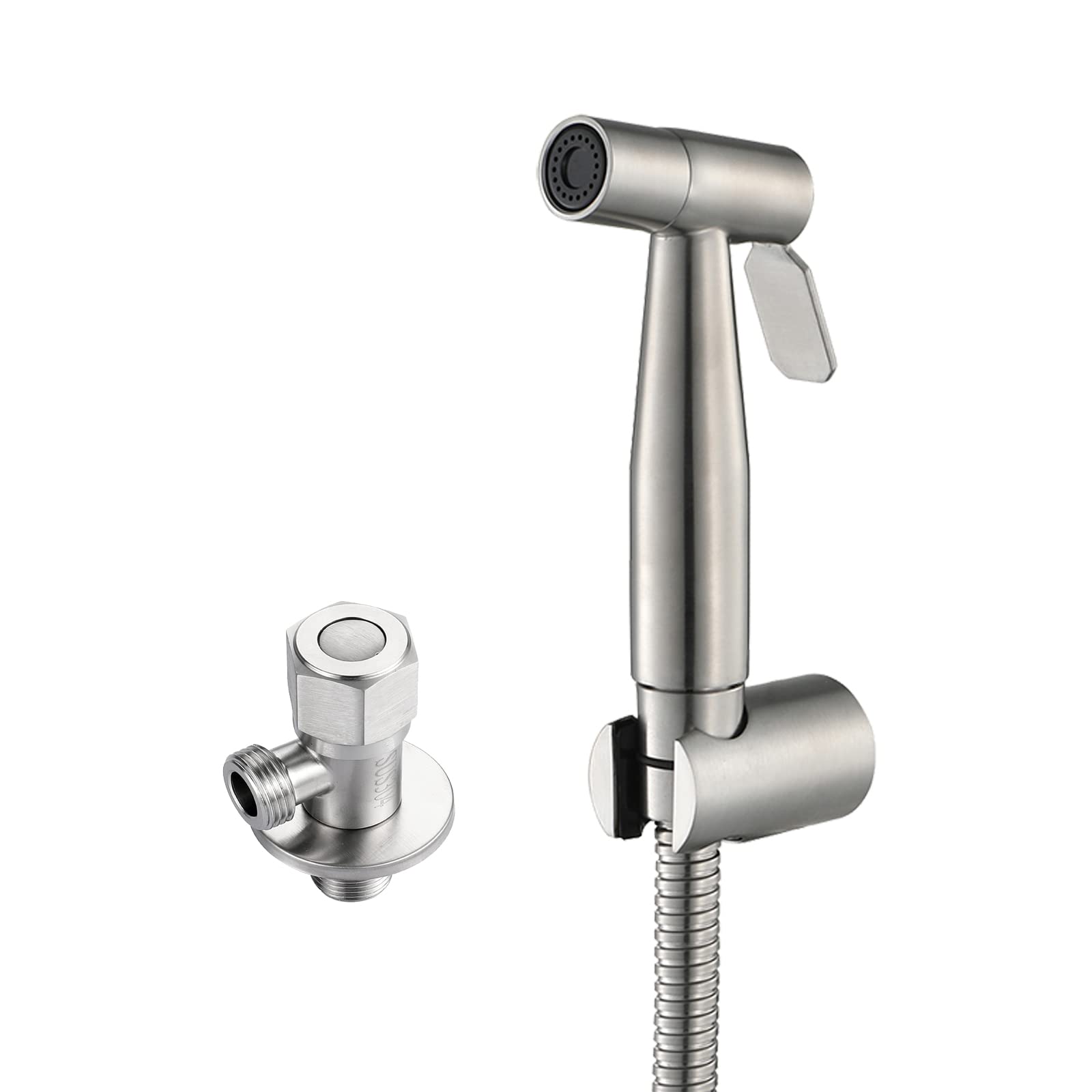 Handsprüher, gebürsteter Sprühaufsatz, Edelstahlreiniger und Duschsprüher for Küche, Toilette