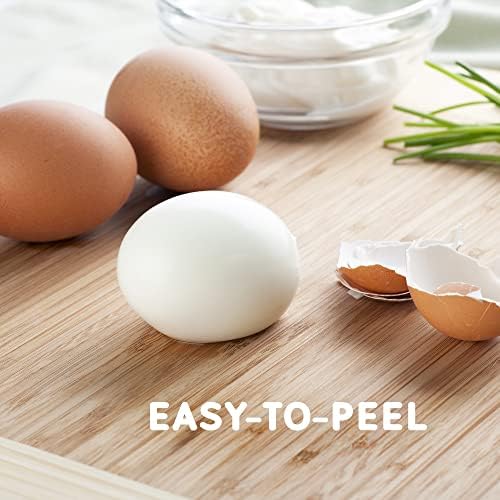 Elite Gourmet EGC322CBL Easy Egg Cooker Electric 7-Egg Capacity, Soft, Medium, Hard-Boiled Egg Cooker with Auto Shut-Off, Measuring Cup Included, BPA Free, Classic Blue - 5
