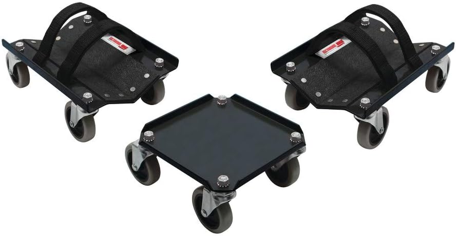Extreme Max 5800.0232 V-Slides Snowmobile Dolly System - Steel, Black