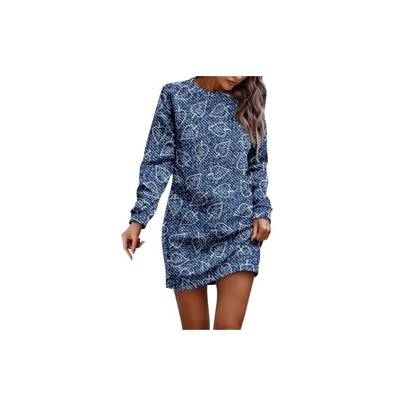 Womens-Wedding-Guest-Dresses-Long-Sleeve-Dress-Casual-Printed-Pullover-Hip-Pack-Dress-Sweater-Autumn-Dresses 51ogagk4unl. sl500 . ss800