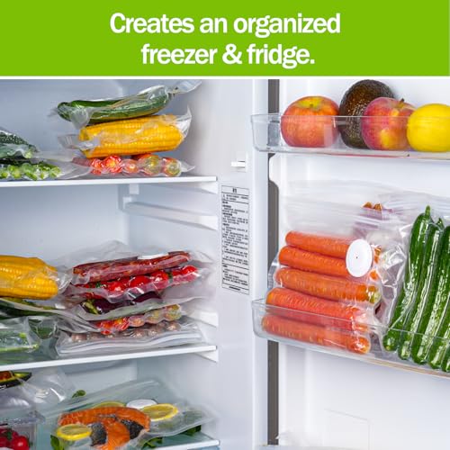Image of Vacuum Sealer Bags for Food, BPA-Free Food Storage Bags, Freezer, Microwave - Odor-Resistant, Leak-Proof - Compatible with Auletor Mason Jar Vacuum Sealers (10PCS)