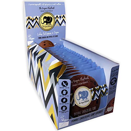 Cookies Biologiques & Vegan Double Chocolat - Boite Distributrice de 20 Cookies de 35g Emballés Individuellement Dans des Sachets en Papier (700G) Cover