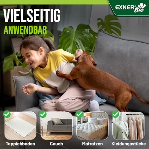 Exner Bio Geruchsentferner & Fleckenentferner - Mit Mikroorganismen gegen Flecken und Gerüche - für Haustiere, Haushalt und Ihr Auto, 100% natürlich & schonend - 100 ml Sprühflasche