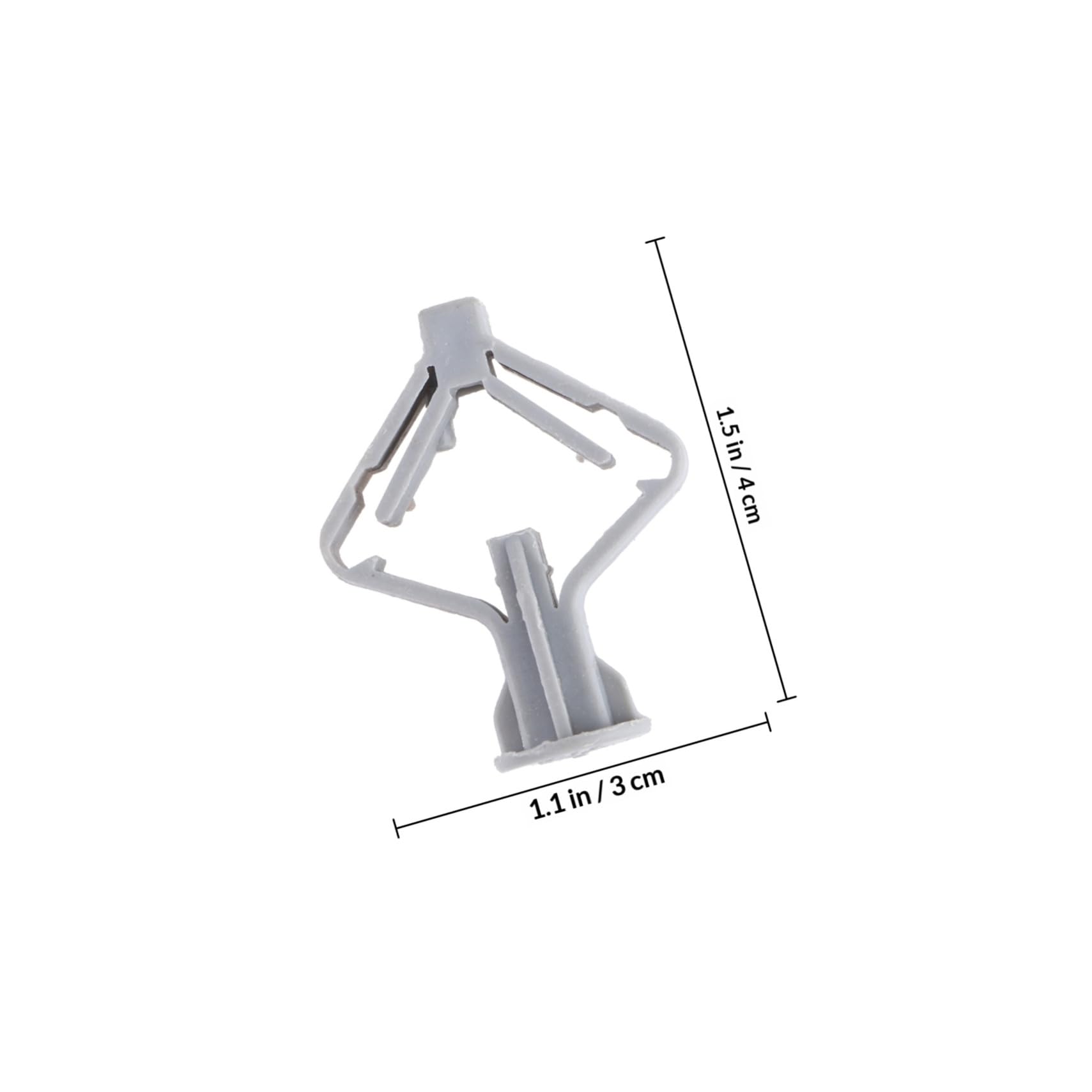 TOPBATHY 100 Stücke Spreizdübel Hängend Wandstecker Spreizrohr Gipskarton Befestigungsschraube Hardwares Zubehör Kunststoff Grau