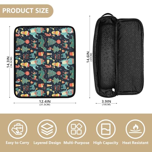Estuche de Viaje para Herramientas de Cabello Marble, con Bolsa Organizador Resistente al Calor para Plancha, Rizador y Accesorios de Cuidado Capilar miniatura 4