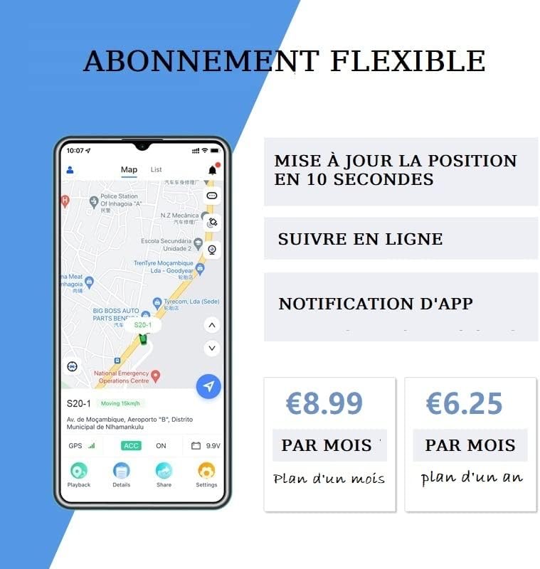 wanwaytech Lokalizator GPS, mini lokalizator GOPS z wbudowanym magnesem, śledzenie w czasie rzeczywistym, do samochodu, motocykla, skutera, MTB, ciężarówki, lokalizatory obiektów wymagają subskrypcji